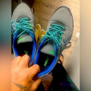 ASICS GEL-Sonoma 2 Men's T634N Trail Sneaker Running Shoes Blue Gray Size 11.5